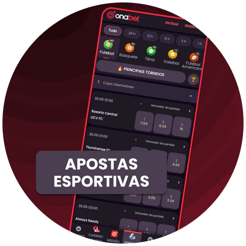 Faça apostas esportivas na OnaBet pelo seu celular.