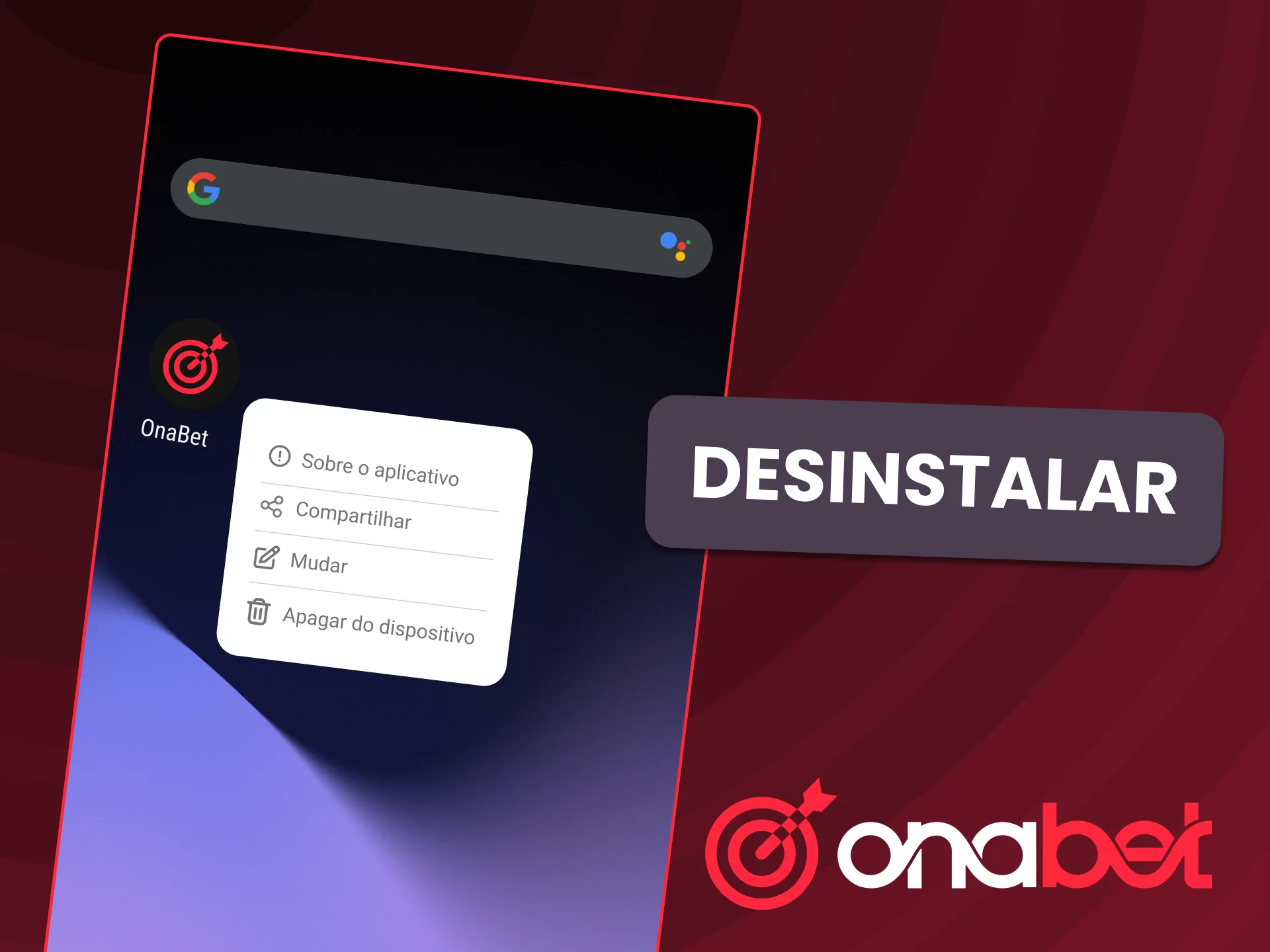 Saiba como remover o atalho da OnaBet no Android e iPhone.