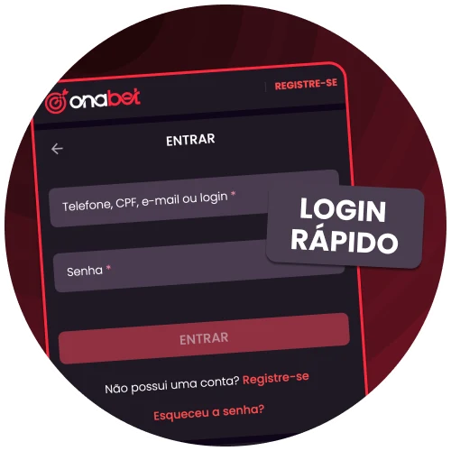 Acesse sua conta OnaBet rapidamente pelo celular.