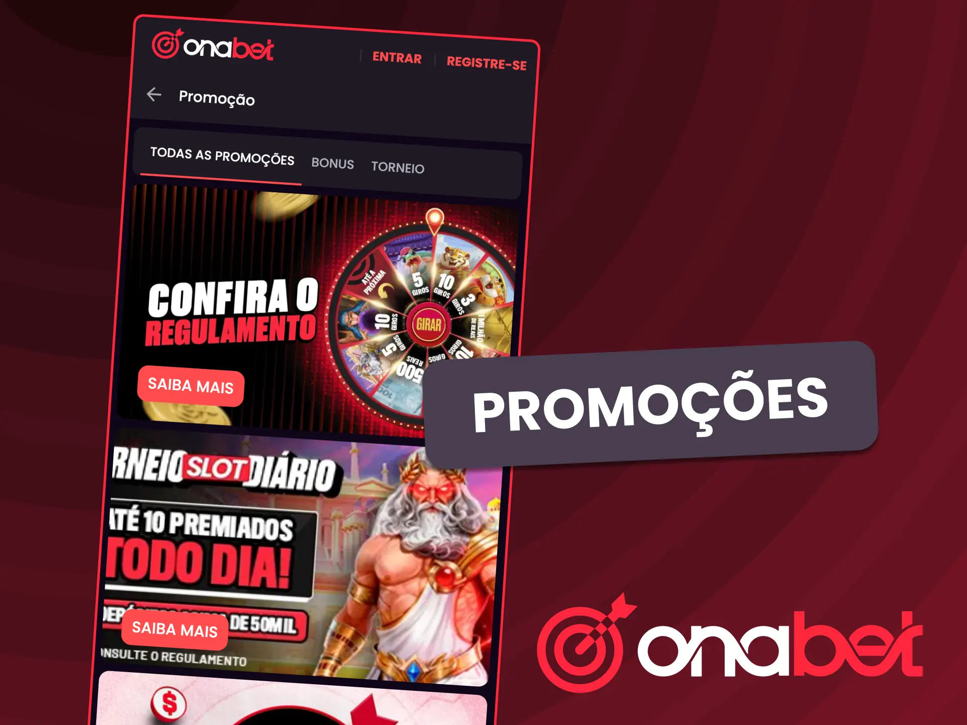 Aproveite vantagens exclusivas no aplicativo da OnaBet.