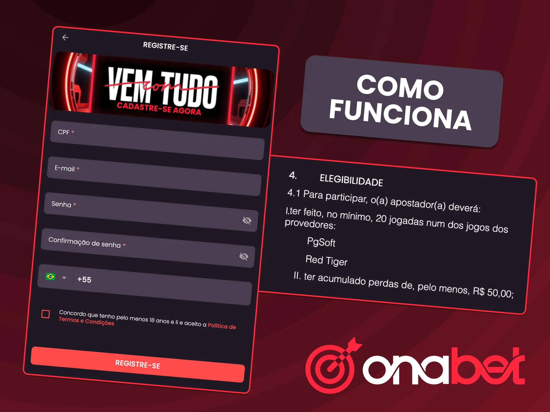 Cashback diário automático da OnaBet com retorno garantido para jogadores ativos.