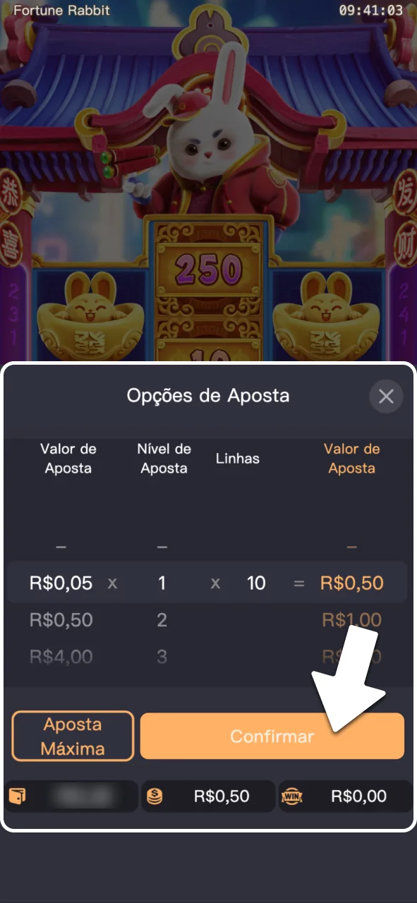 Defina o valor da sua aposta na OnaBet.