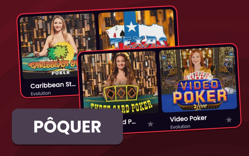 Participe de mesas de pôquer na OnaBet com combinações clássicas e jogabilidade dinâmica.