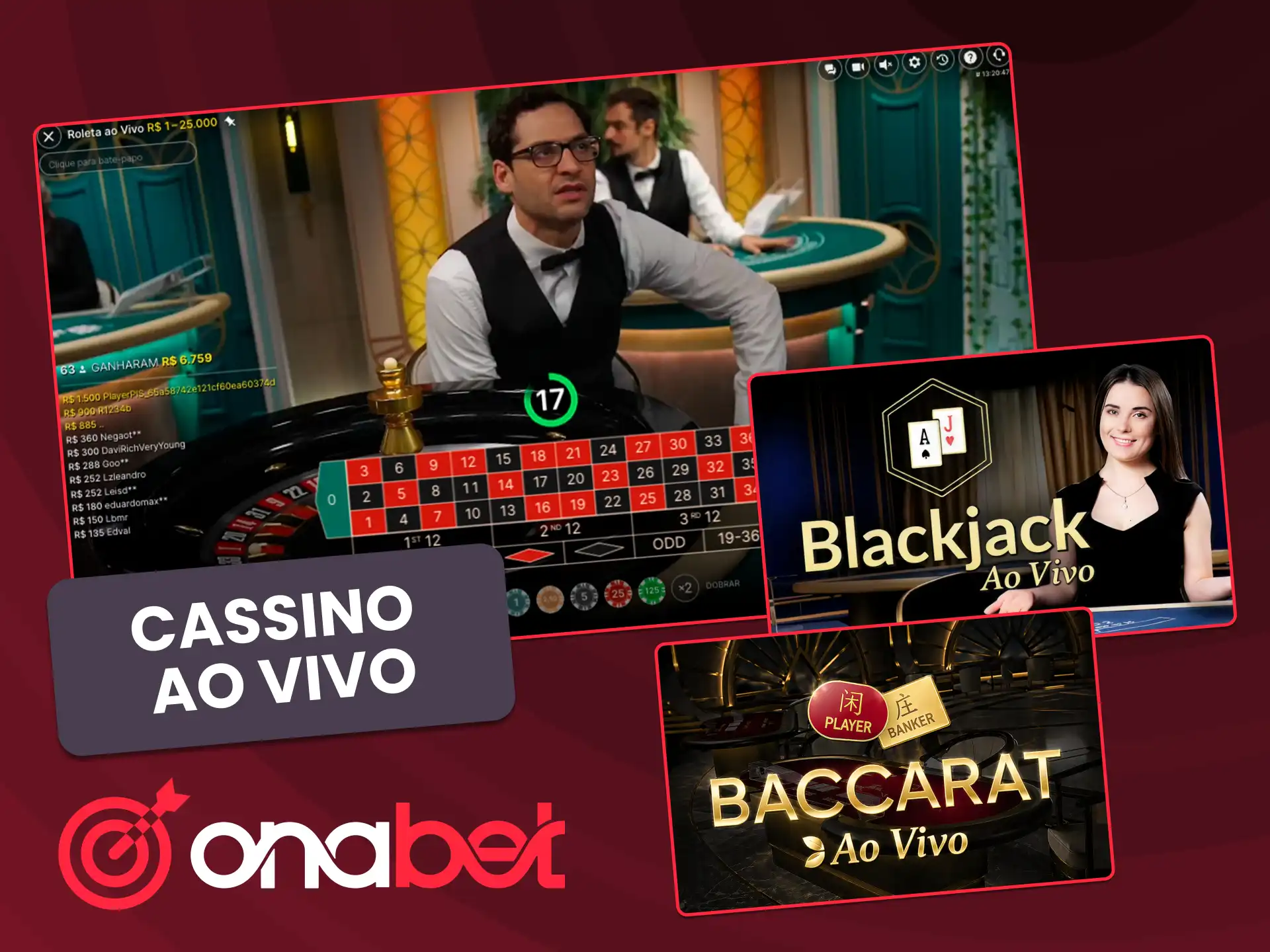 Viva a emoção do cassino ao vivo na OnaBet com partidas reais e interação instantânea.