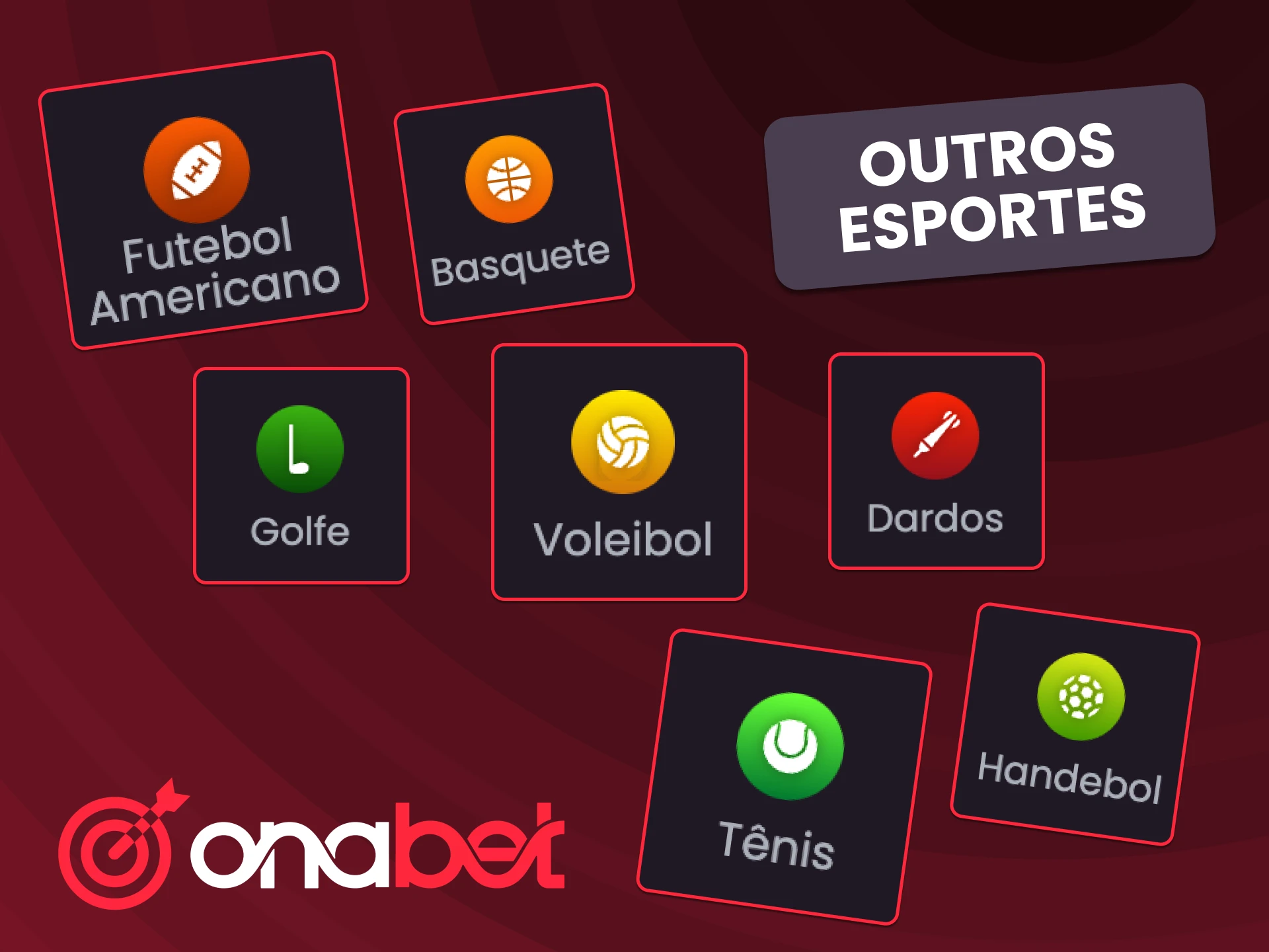 Aproveite a variedade esportiva da OnaBet com vôlei, handebol e futebol americano.
