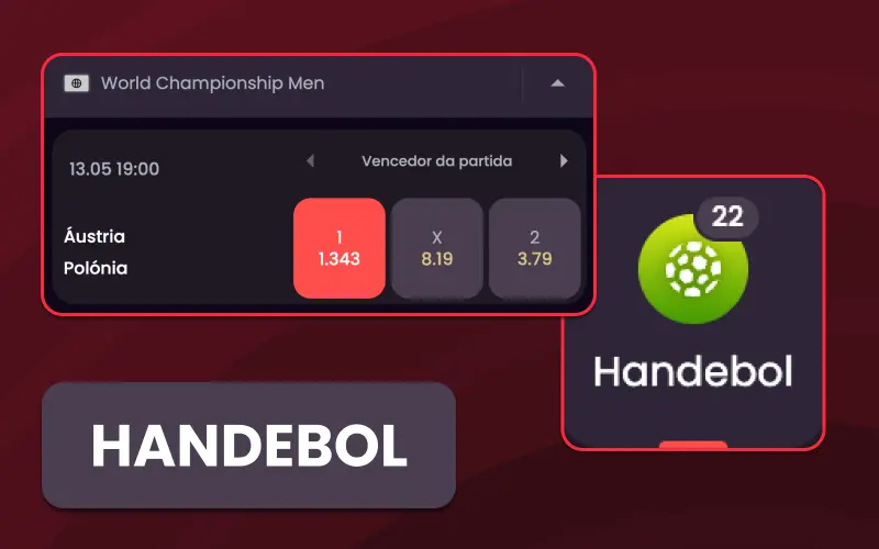 Aposte no vencedor de partidas de handebol na OnaBet.