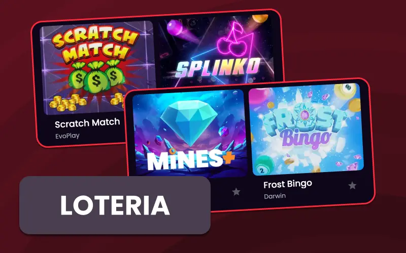 Tente a sorte em jogos de loteria online na OnaBet.