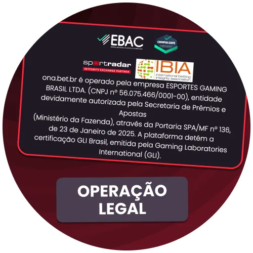 Aposte em uma plataforma legalizada como a OnaBet.
