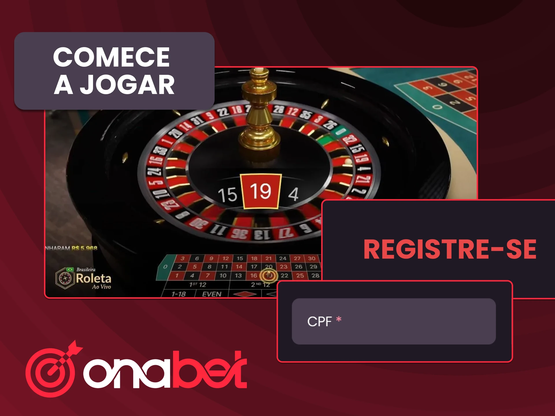 Escolha sua roleta favorita na OnaBet e aproveite partidas rápidas e dinâmicas.