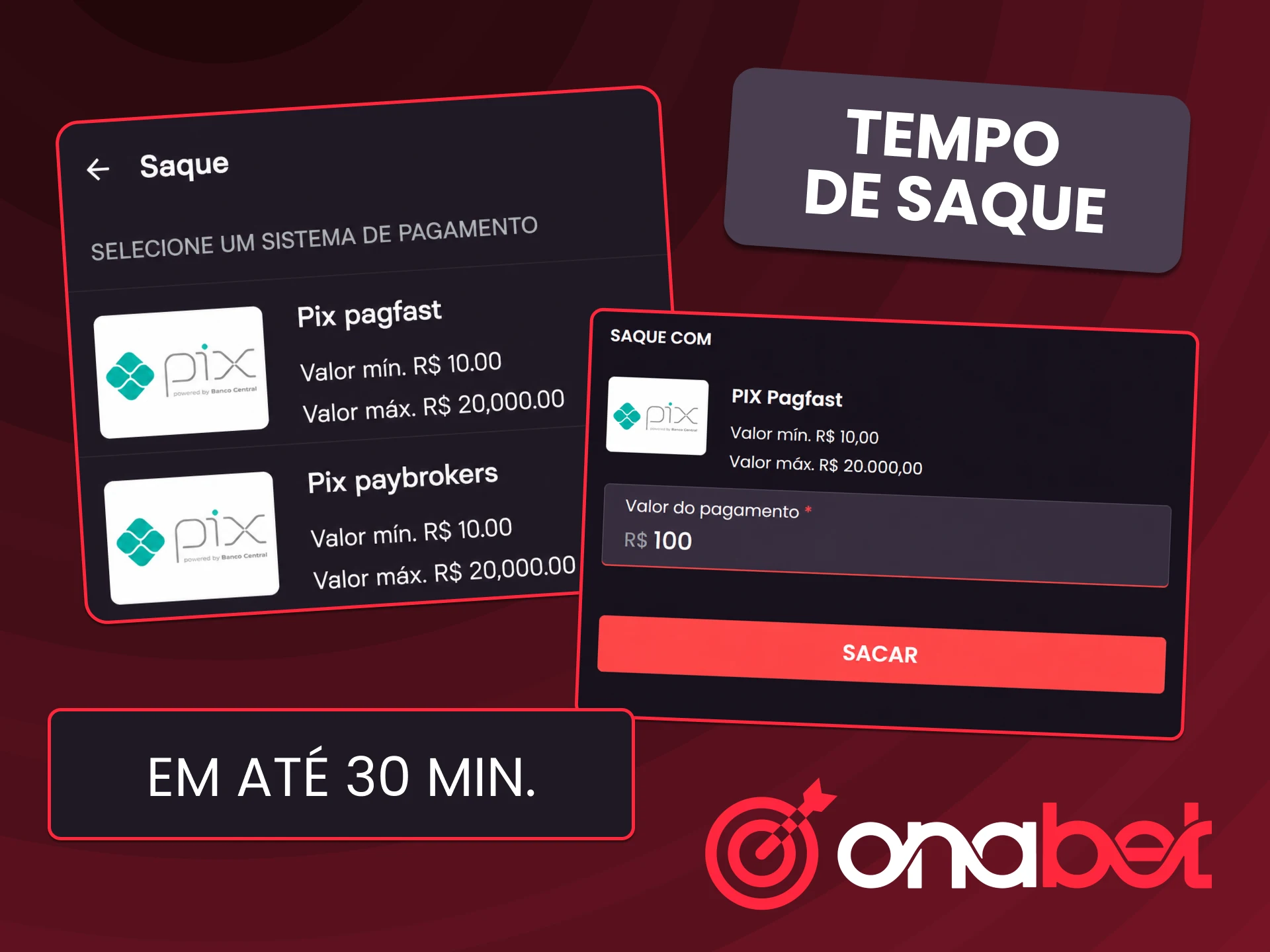 Utilize o Pix na OnaBet para solicitar retiradas com maior velocidade de processamento.