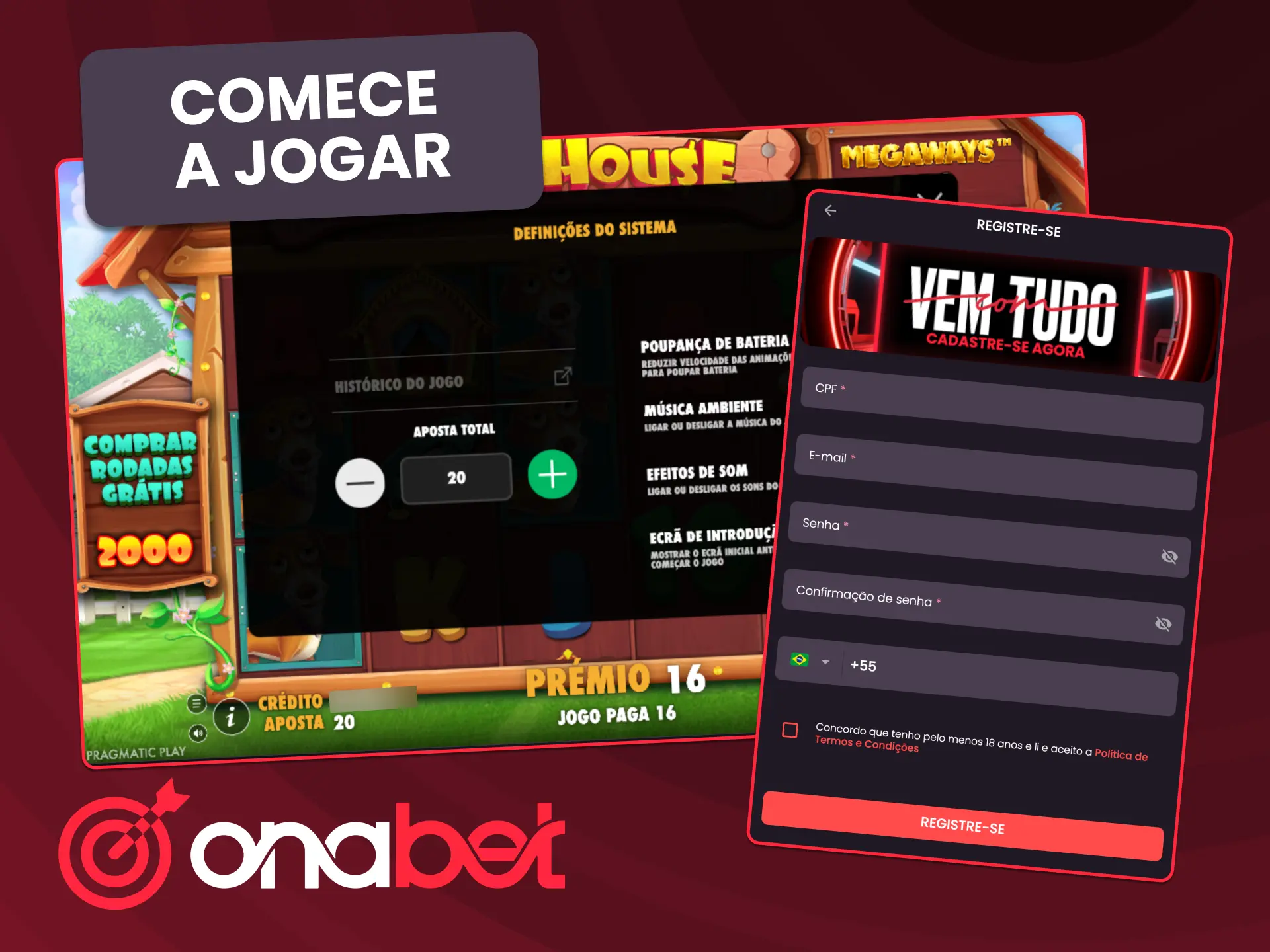 Inicie sua jornada na OnaBet com slots rápidos e cadastro descomplicado.
