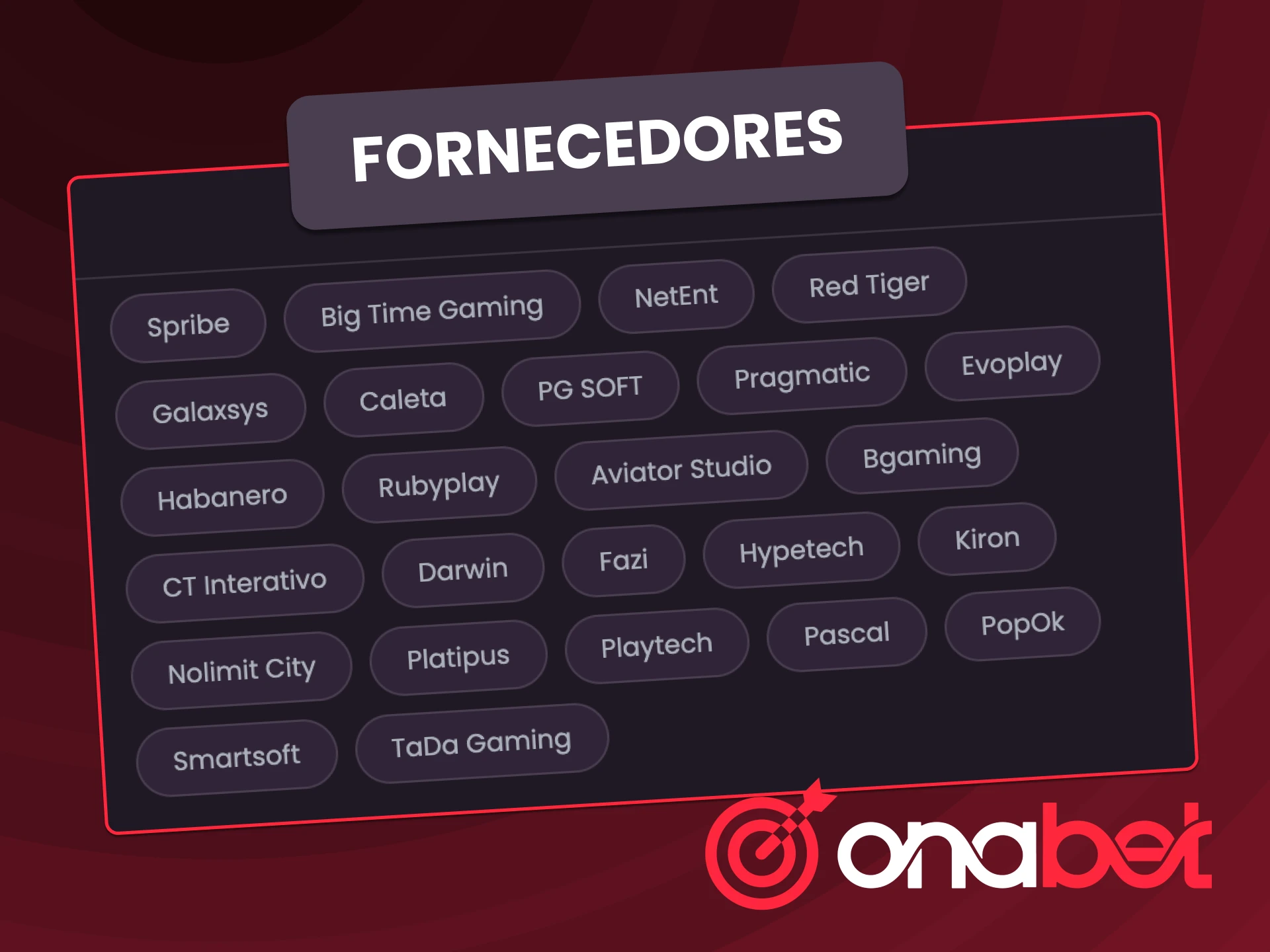 Mergulhe nos jogos da OnaBet com conteúdos produzidos por estúdios renomados.