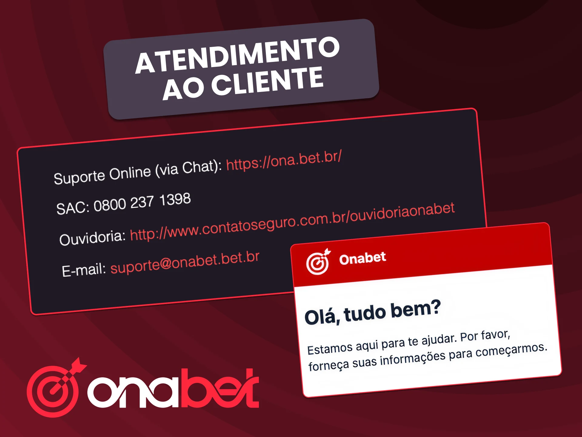 Receba atendimento em português na OnaBet com suporte ativo durante todo o dia.