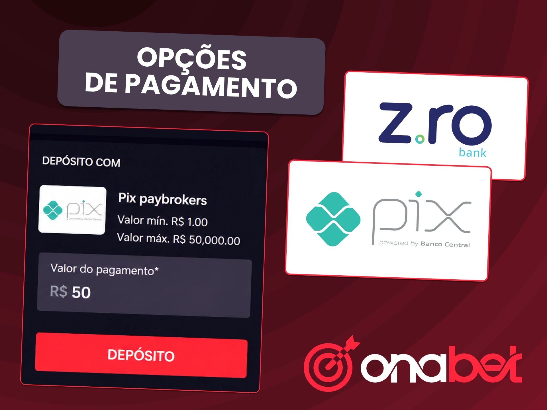 Gerencie pagamentos na OnaBet com soluções rápidas e fáceis para transações online.