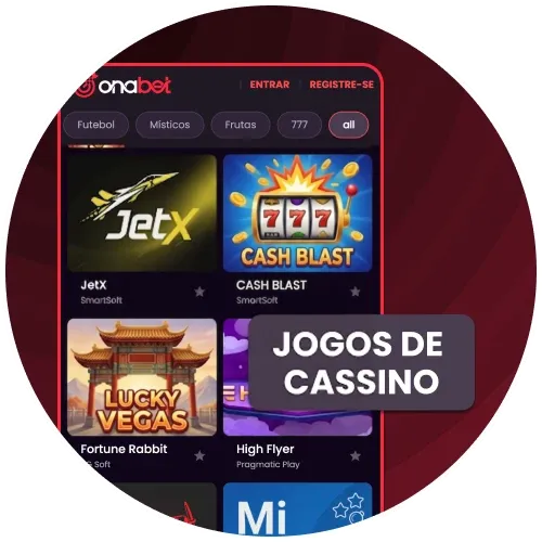 Divirta-se com o cassino da OnaBet otimizado para smartphones.