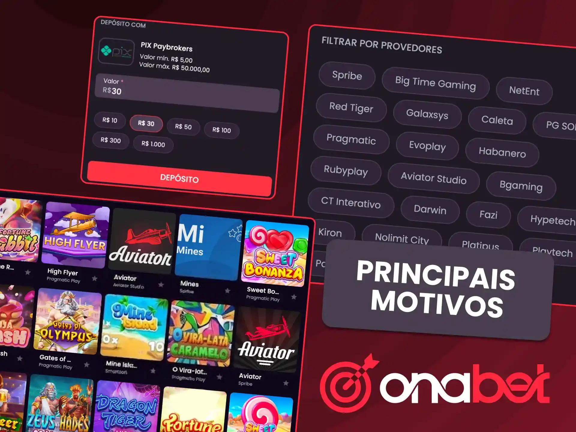 Escolha a OnaBet e aproveite jogos variados com pagamentos rápidos pelo Pix.