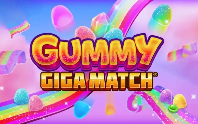 Entre no universo doce de Gummy Giga Match na OnaBet com cascatas e multiplicadores.