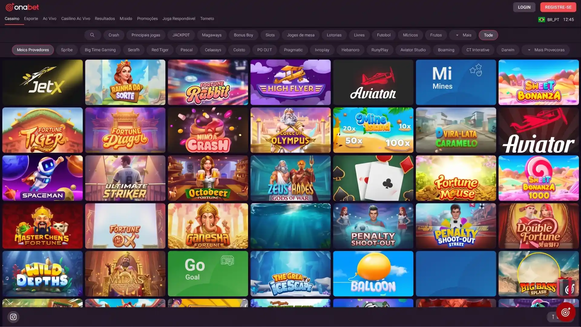 Jogue os melhores jogos de cassino na OnaBet.