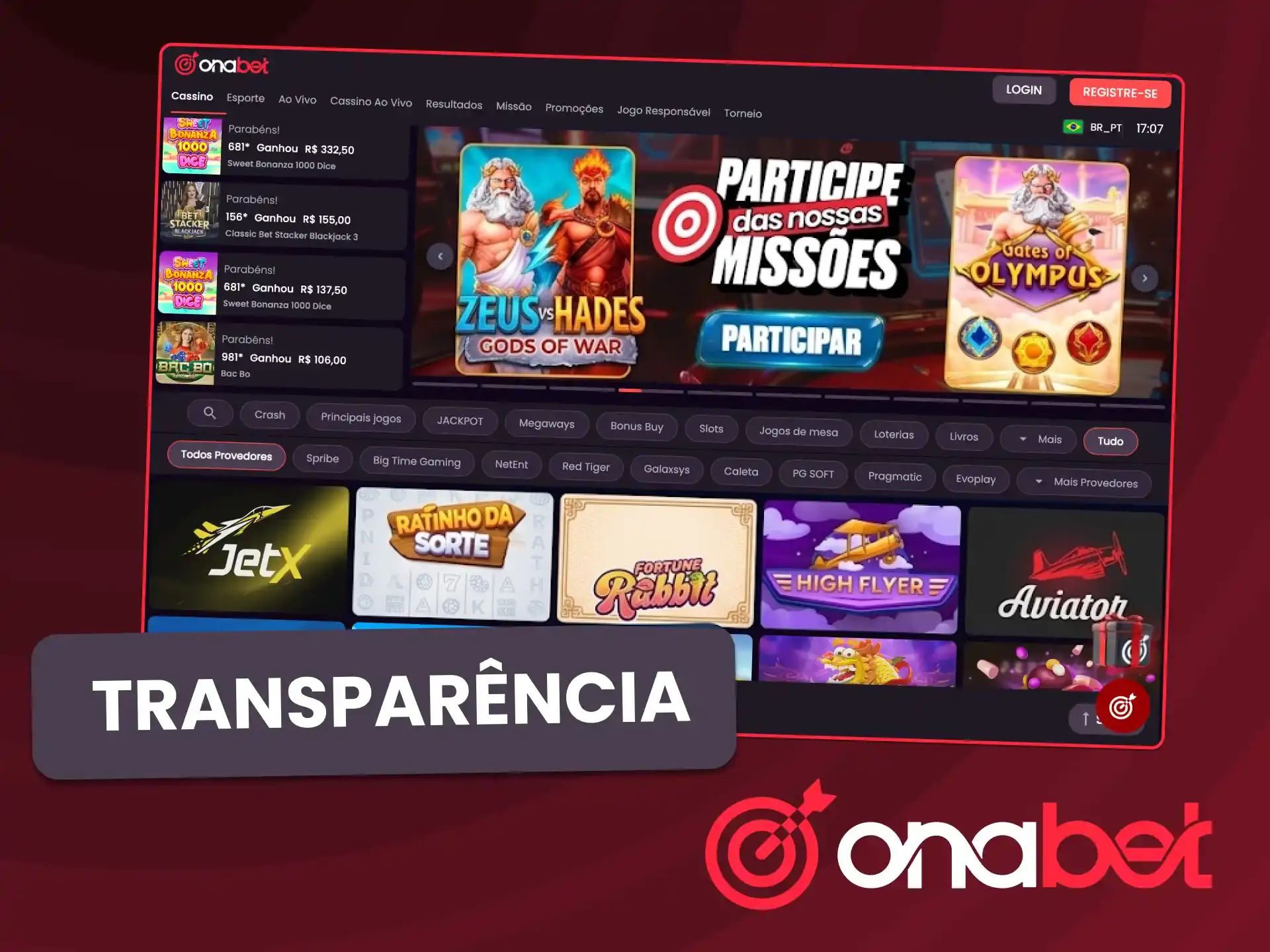 Conheça o compromisso da OnaBet com a transparência e regras.